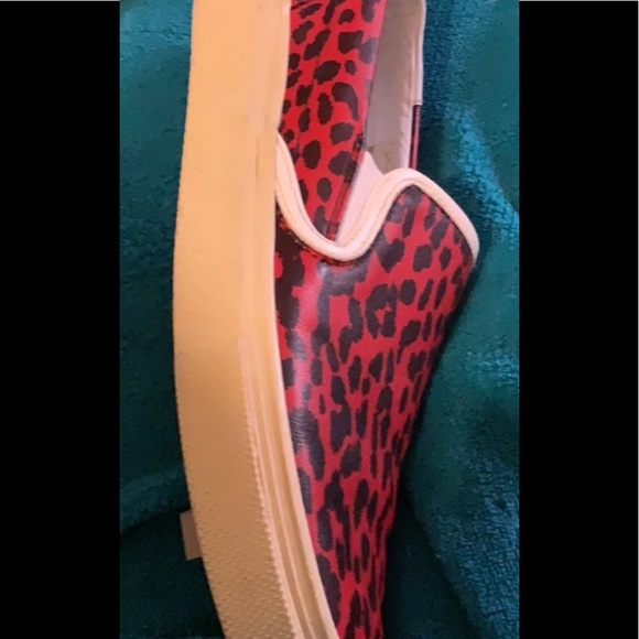 The Saint Laurent Paris sneaker Leopard  Slip-On Sneaker, Red size 36/6 - Picture 2 of 8